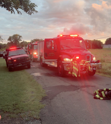 Kiowa Volunteer Fire Department apparatus in front of the station