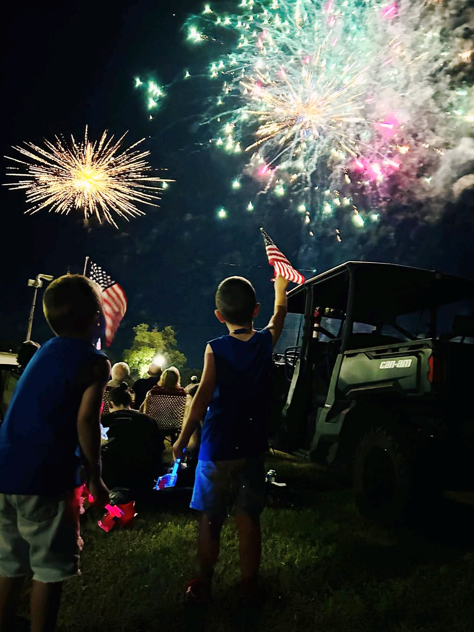 Children celebrating in Kiowa